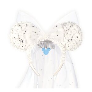 Minnie Mouse Bride Ear Headband with Veil for adults by Vera Wang